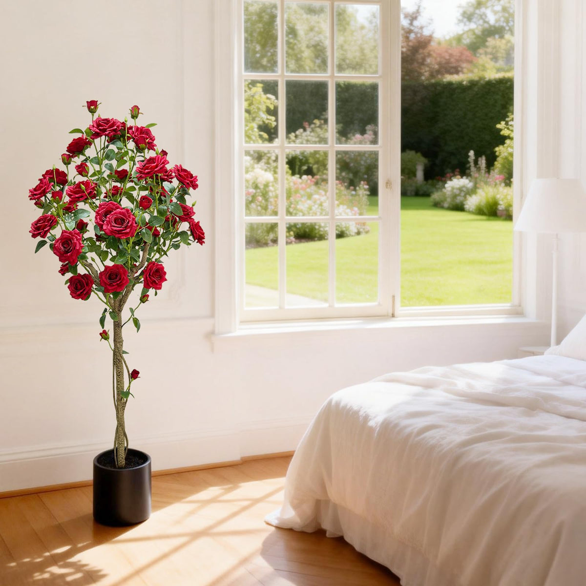 Árbol artificial de rosas Garvee 150 cm