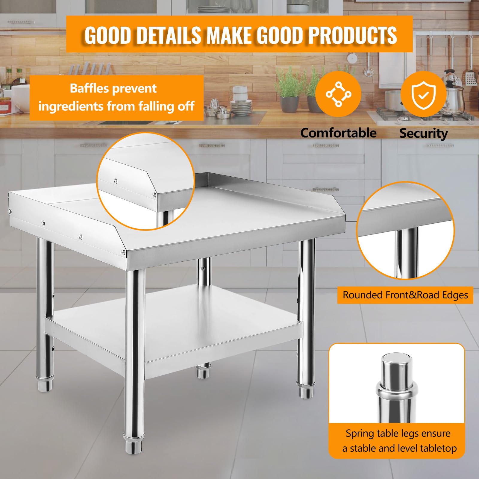 Estructura de soporte para cocina comercial