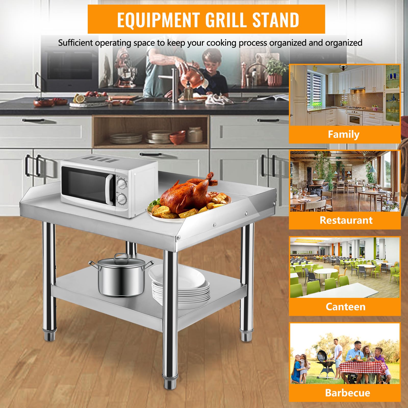 Soporte para parrilla Garvee acero inoxidable